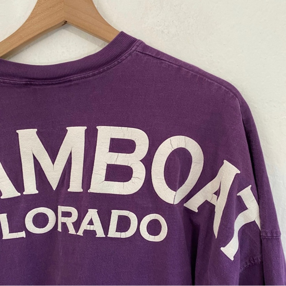 Spirit Jersey Vintage Men’s S Steamboat Colorado Purple Long Sleeve Sweatshirt - Picture 5 of 6
